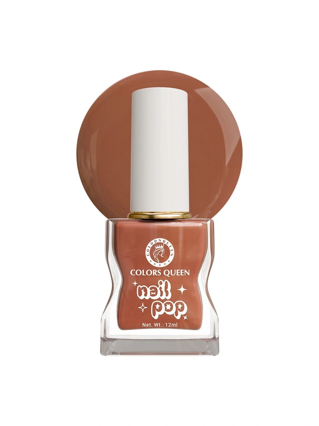 Colors Queen Nail Pop Glossy Gel Finish Nail Polish - 12 ml - Terracotta Spice-picture-12