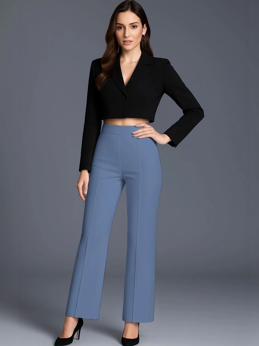 SZN Women Relaxed Easy Wash Trousers-picture-43