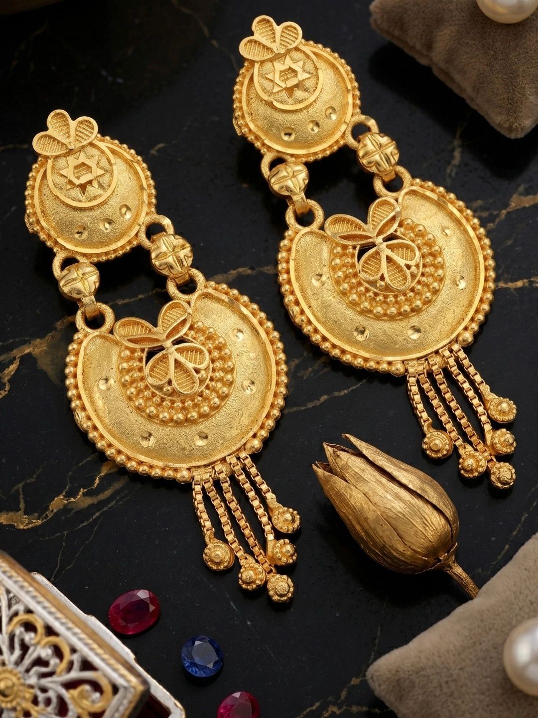 Mekkna Circular Drop Earrings-picture-43