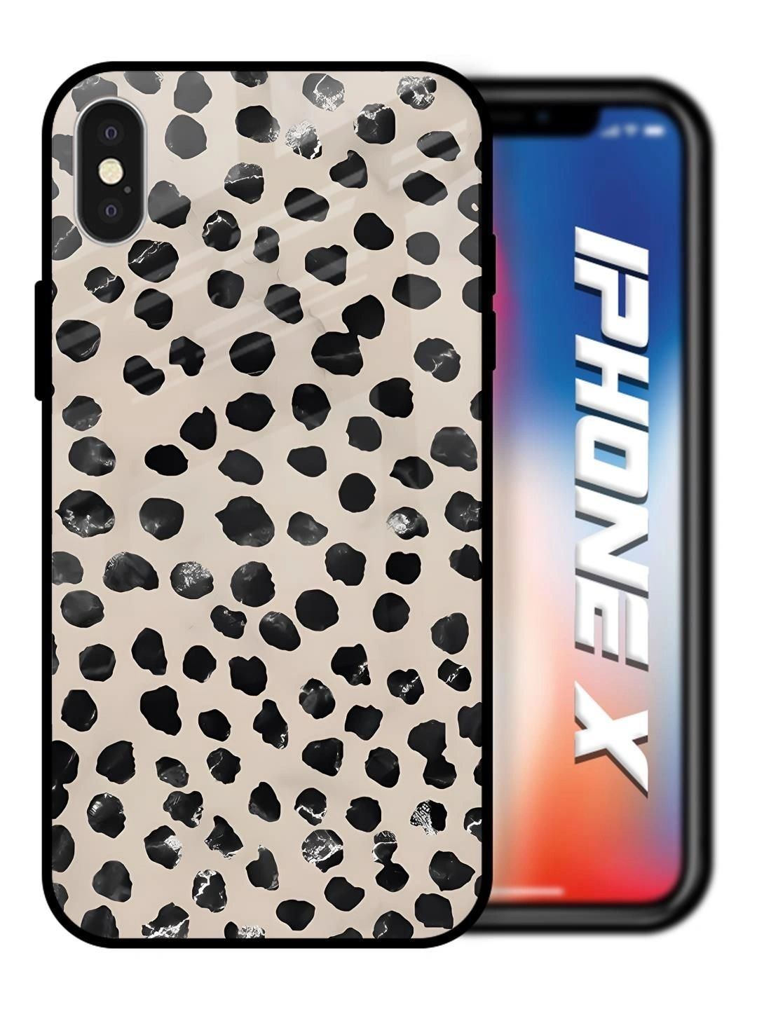 QRIOH Abstract Printed iPhone X Back Case Mobile Accessories-image-28