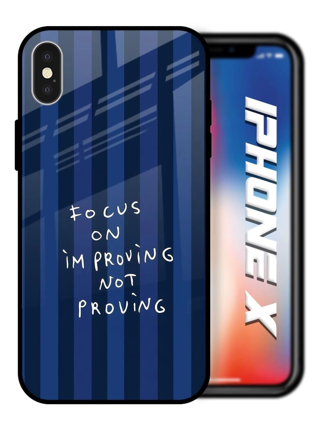 QRIOH Typography Printed iPhone X Back Case Mobile Accessories-image-30