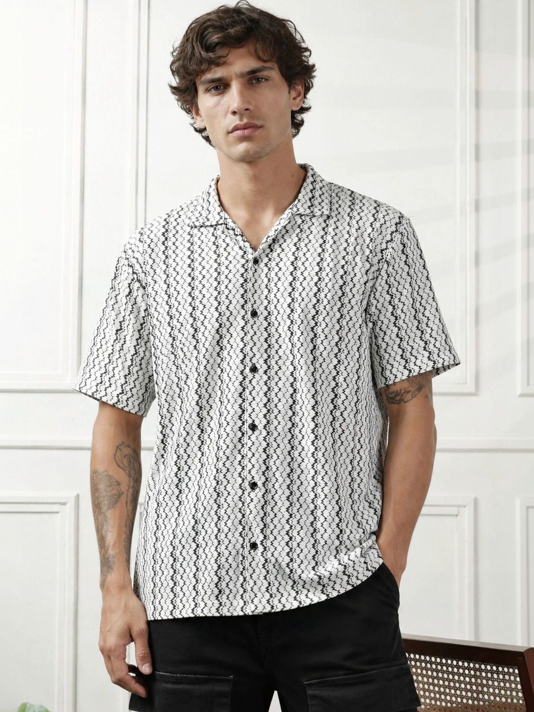SZN Men Comfort Printed Casual Shirt-picture-24