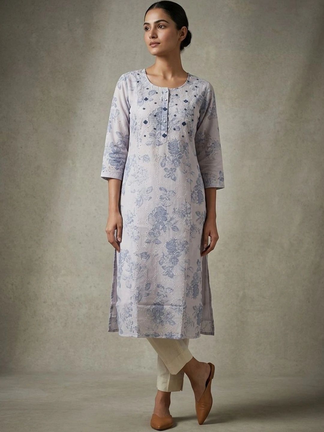 gokurtis Floral Printed Pure Cotton Kurti-picture-38