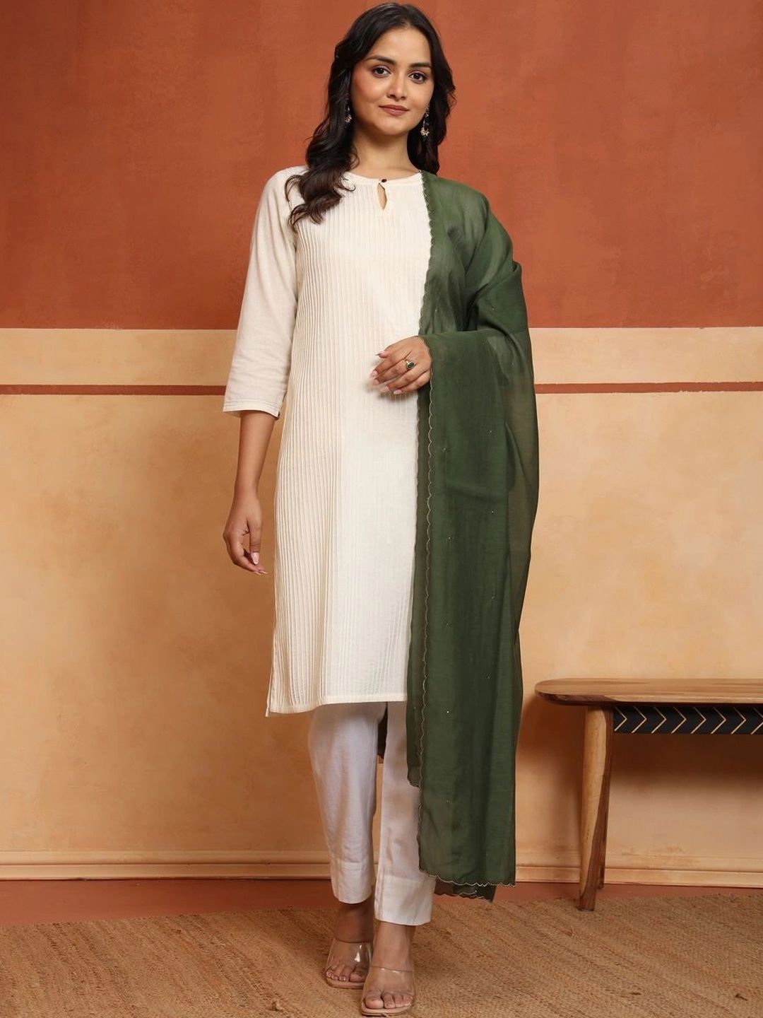 Fabindia Cotton Silk Blend Dupatta-picture-48