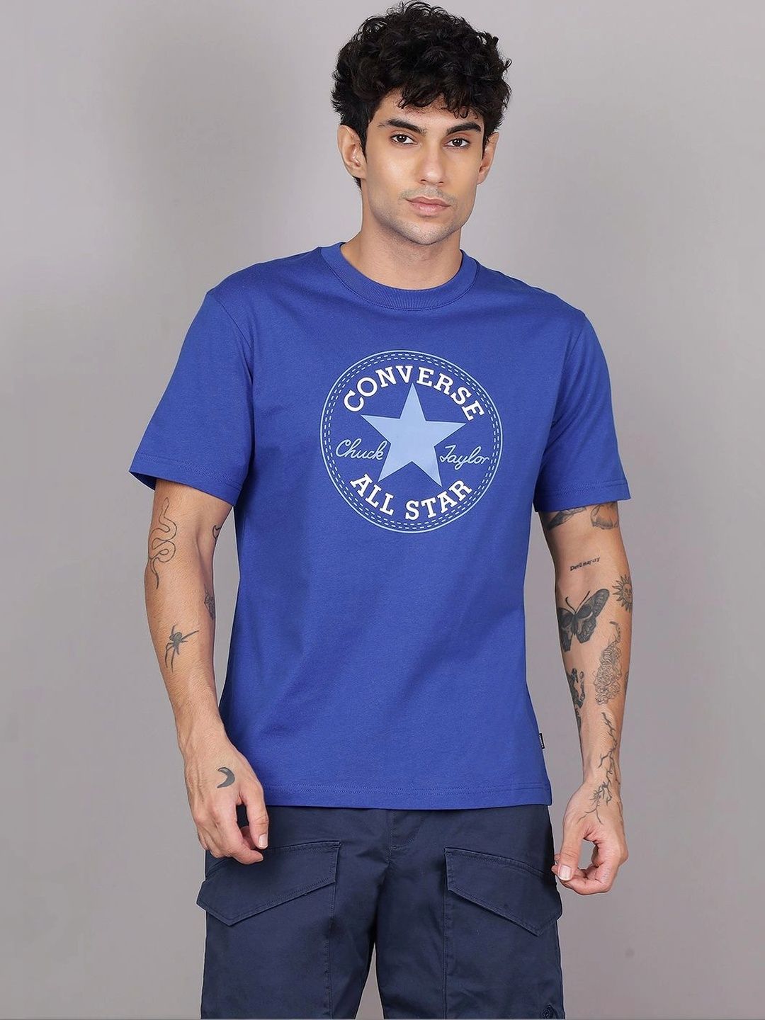 Converse Unisex Brand Logo Printed T-shirt-picture-53
