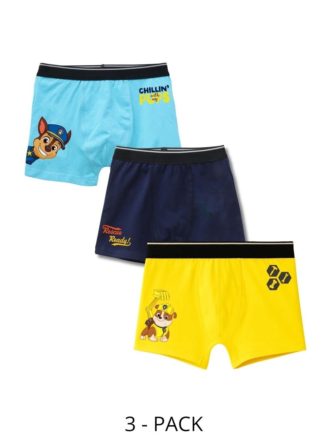 Button Bear Boys Pack of 3 Cotton Blend Printed Trunks-picture-43