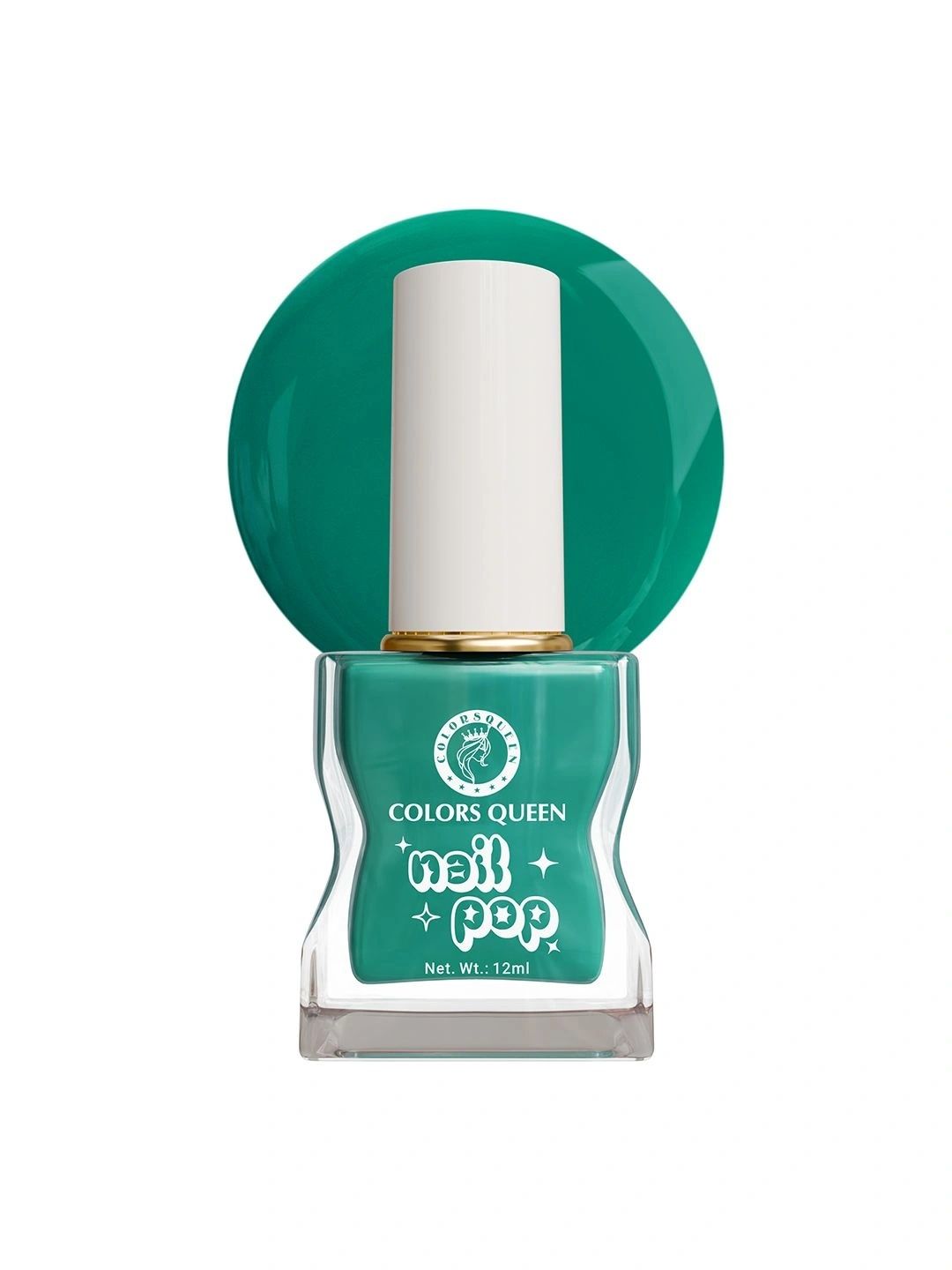 Colors Queen Nail Pop Glossy Gel Finish & Quick Drying Nail Polish -12 ml Turquoise Dream-picture-34