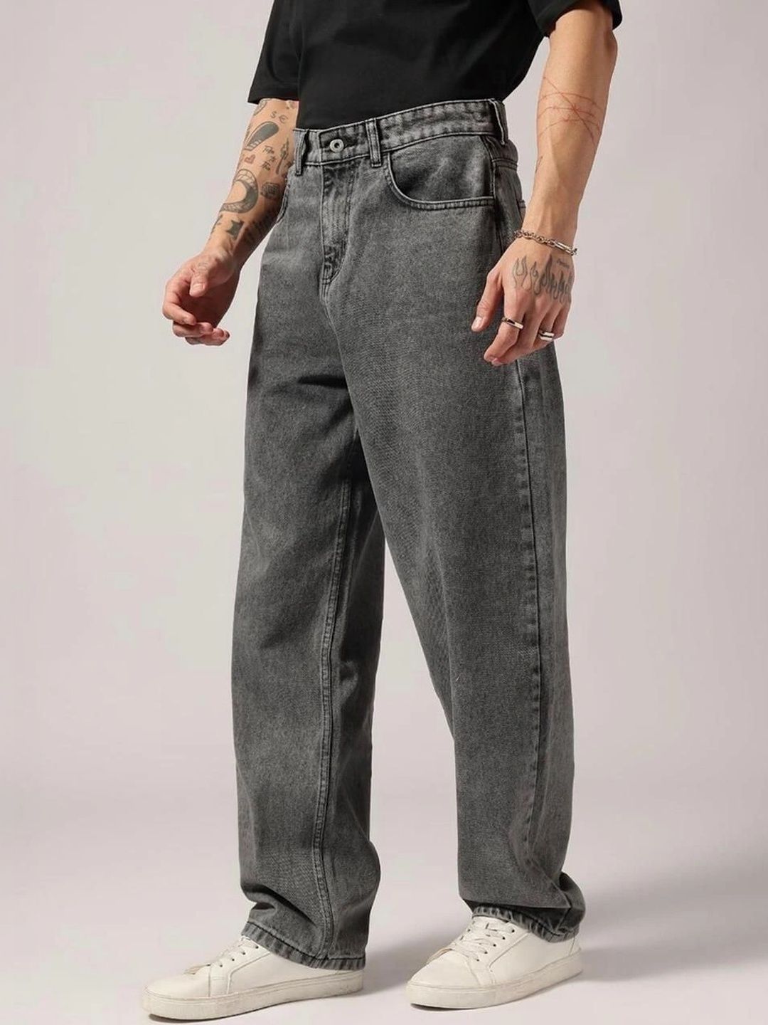 FLAYING Men Relaxed Fit Mid-Rise Jeans-picture-27