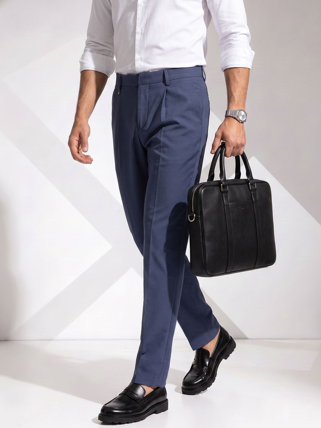 INVICTUS Men Pleated Formal Trousers-picture-54