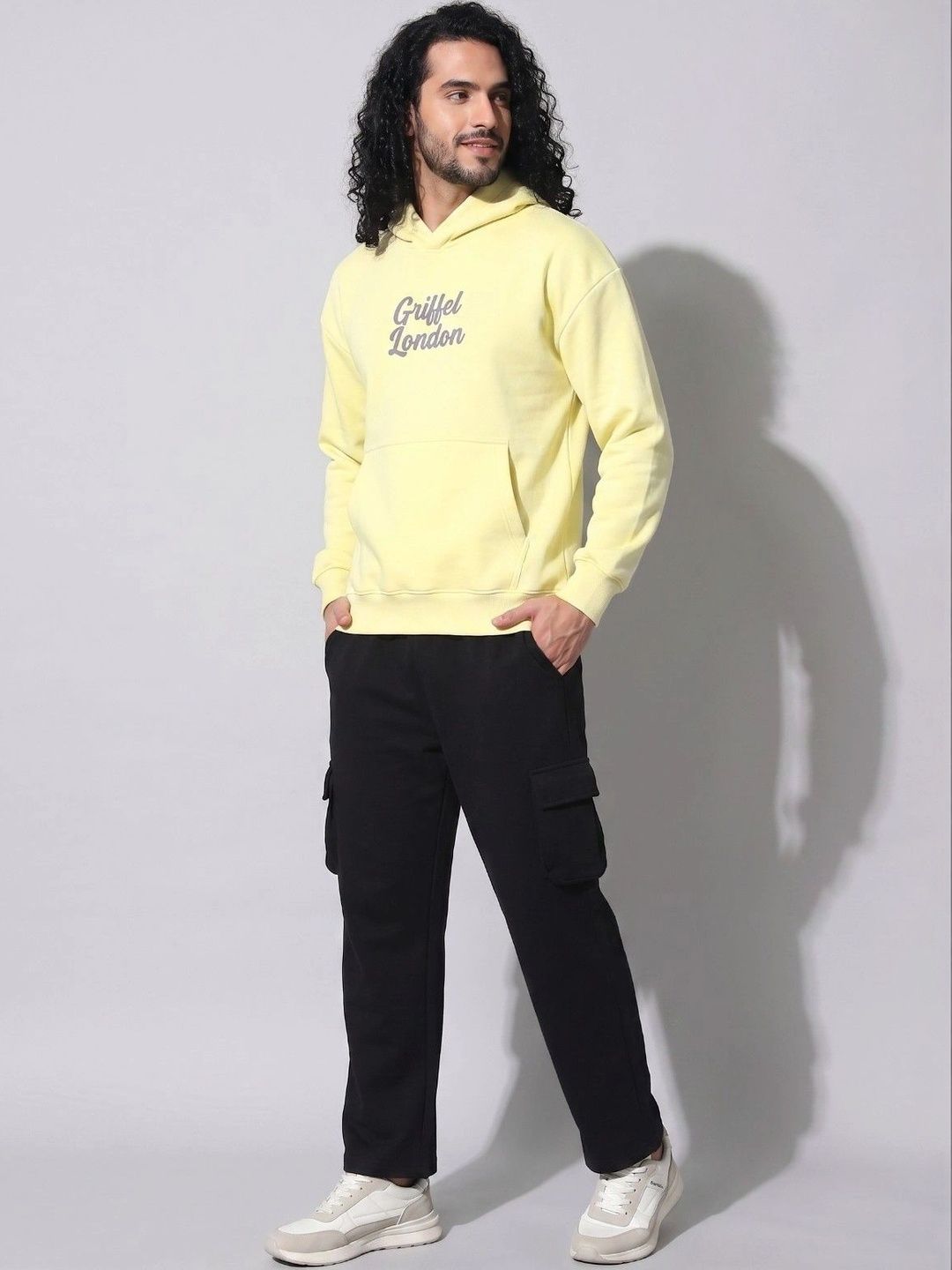 GRIFFEL Men Printed Hooded Sweatshirt-picture-15