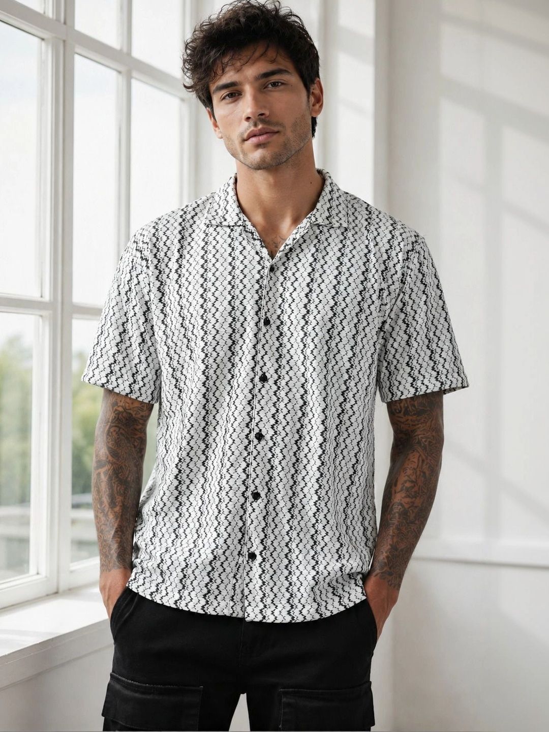 SZN Men Comfort Printed Casual Shirt-picture-22