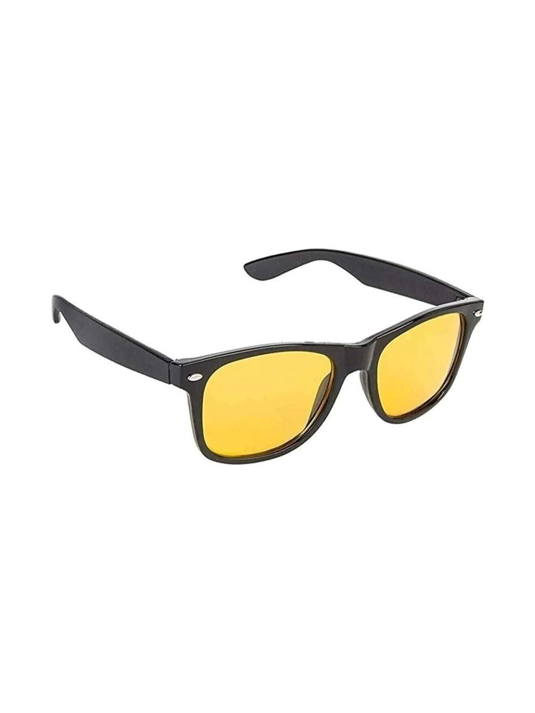 EYELLUSION Women Yellow Lens & Black Wayfarer Sunglasses with-image-30