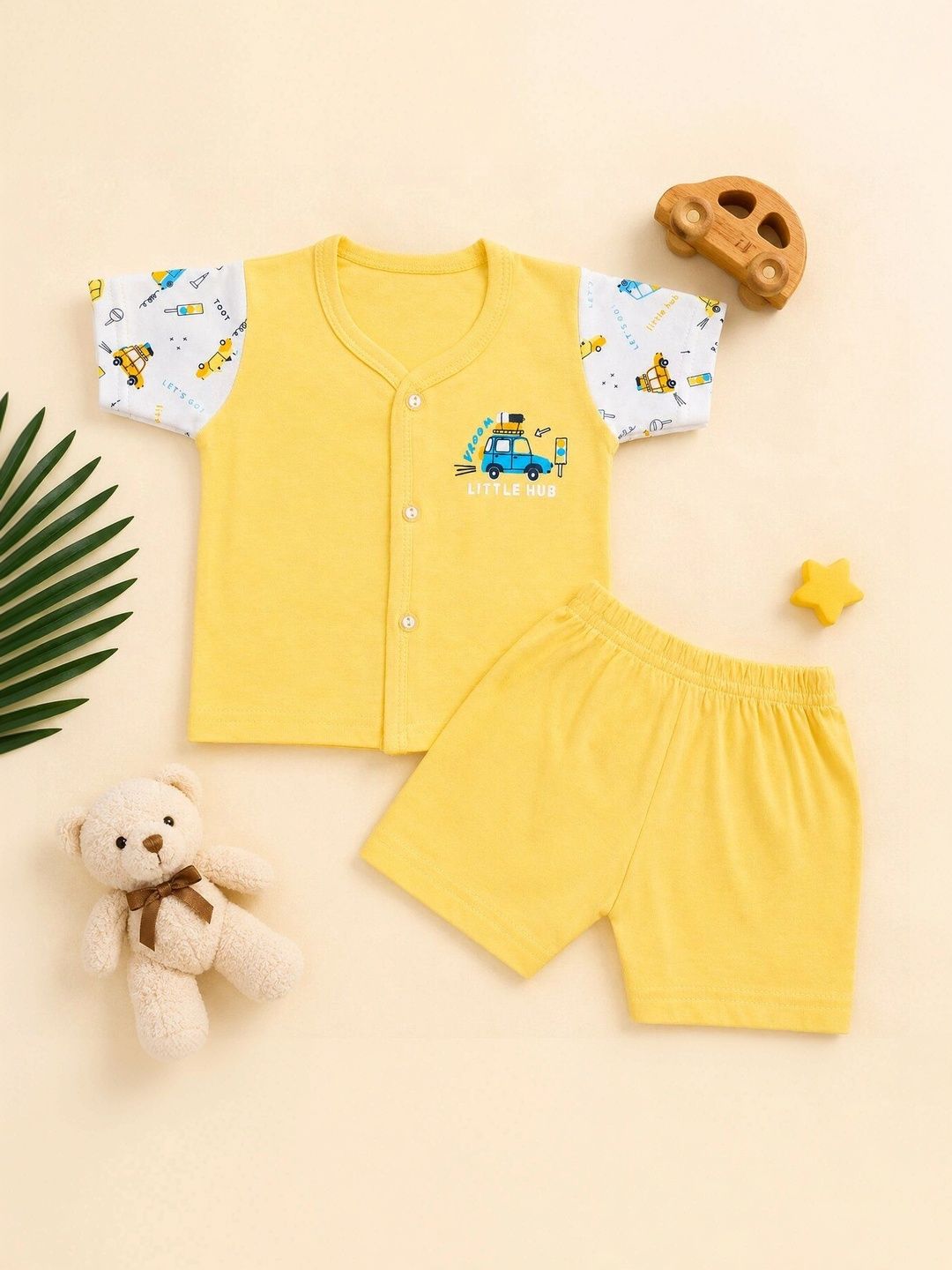 NAVJATAM Unisex Kids Printed T-shirt with Shorts-picture-54