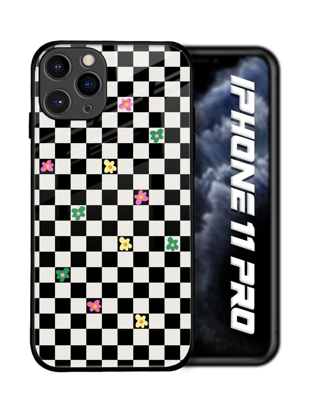 QRIOH Geometric Printed iPhone 11 Pro Back Case Mobile Accessories-picture-22