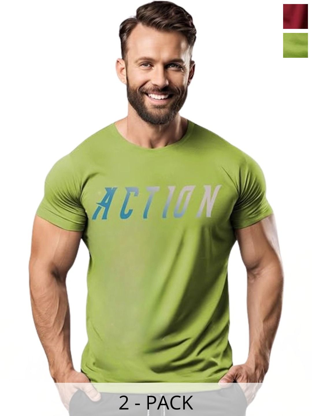 3Colors Men Typography 2 Printed Moisture Wicking T-shirt-picture-49