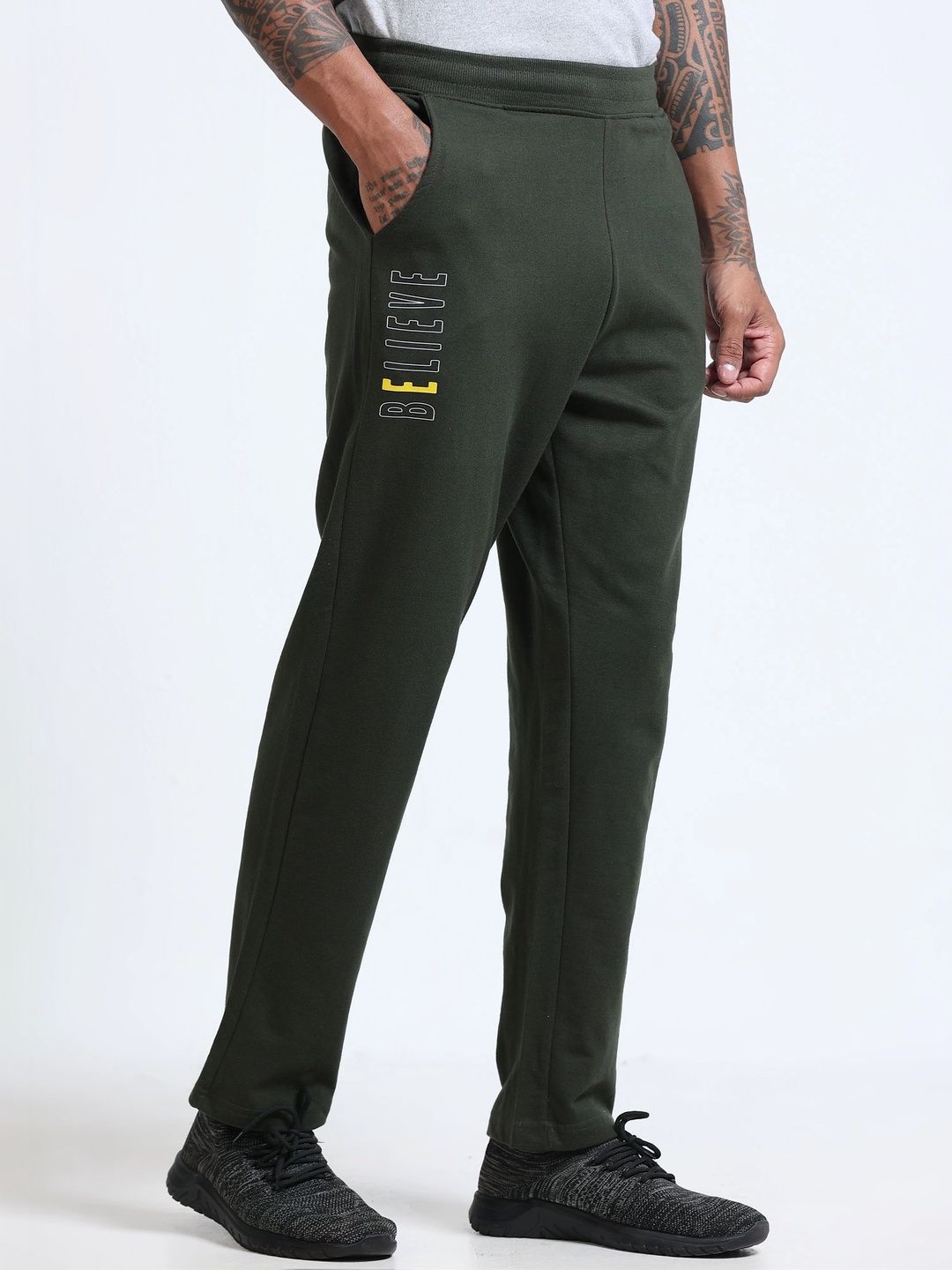 HRX by Hrithik Roshan Men Regular Fit Brand Logo Training Track Pants-picture-43