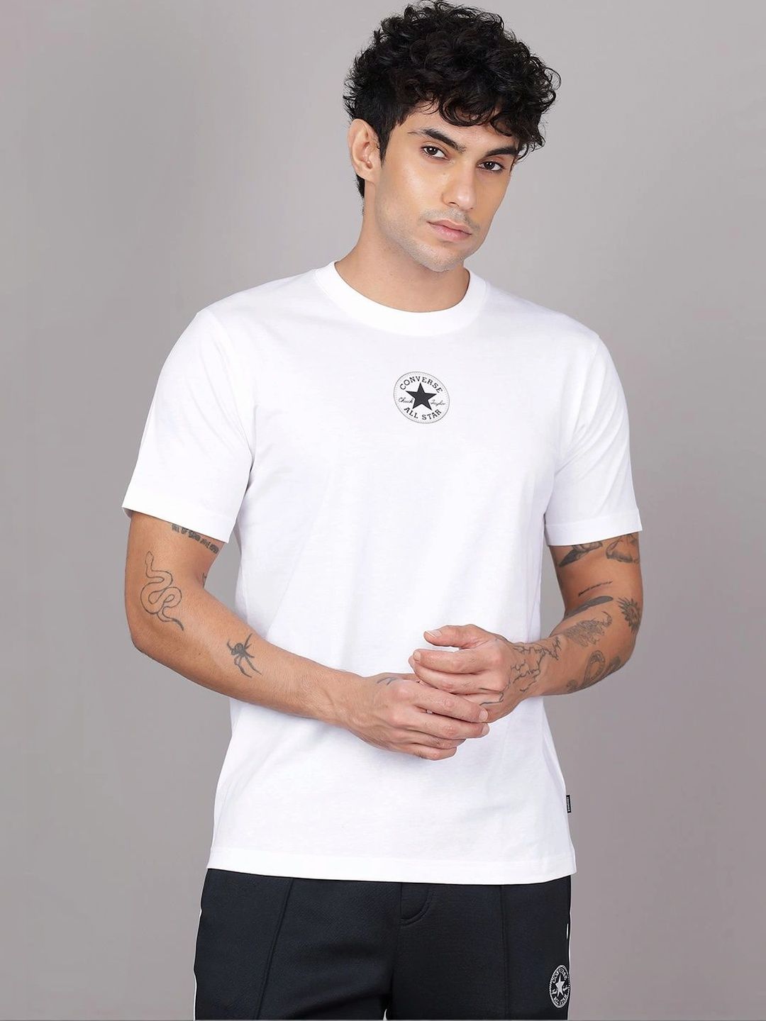 Converse Unisex Brand Logo Printed T-shirt-picture-47