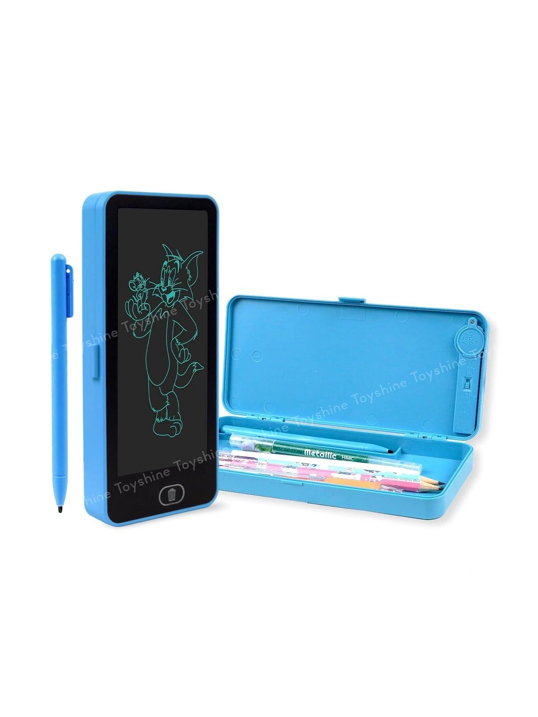 UHSNAJ Solid Pen Cases Stationery-image-3