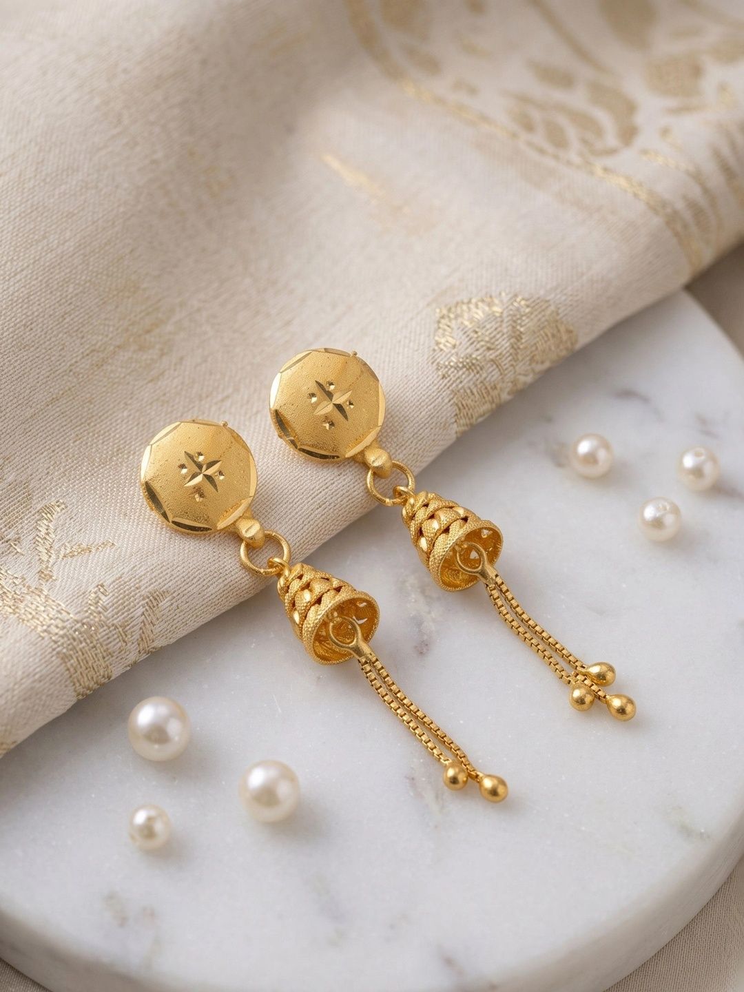 Mekkna Circular Drop Earrings-picture-19
