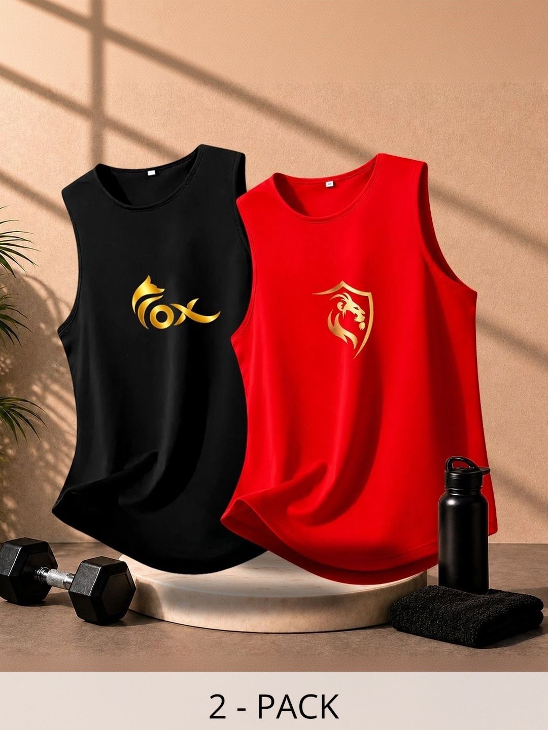 NB Nicky Boy Pack of 2 Printed Gym Vest-image-23