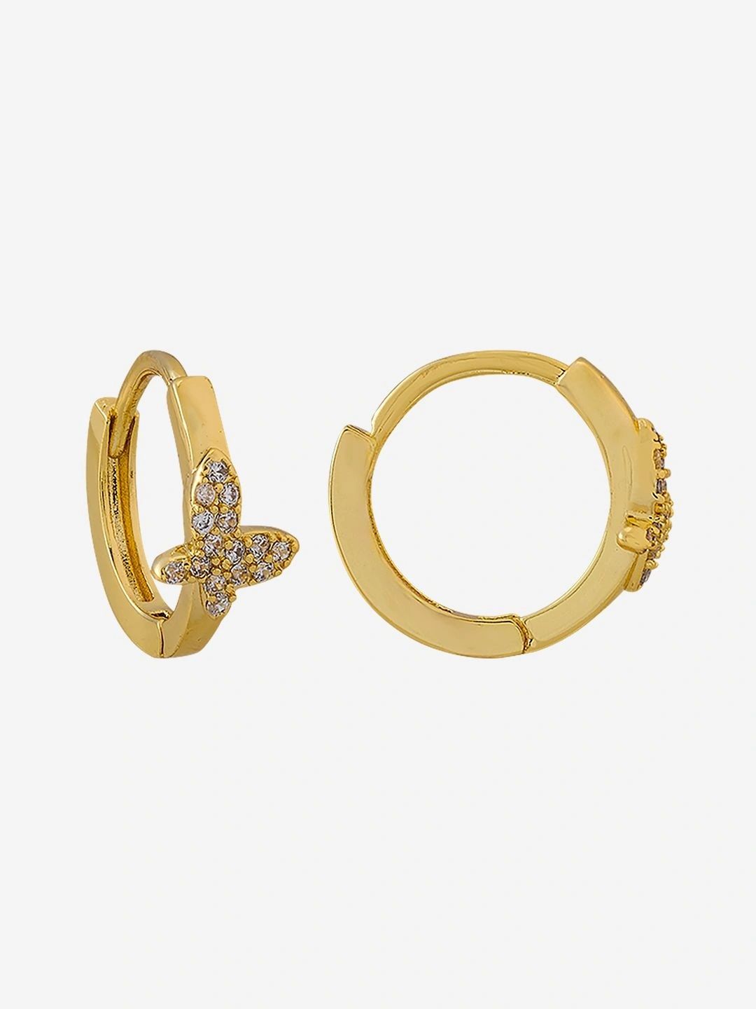 Kushal's Fashion Jewellery Geometric Hoop Earrings-picture-58