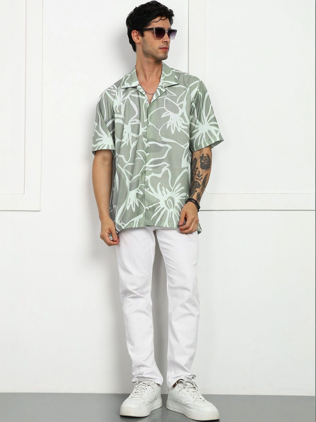 Mast & Harbour Men Classic Floral Printed Casual Shirt-picture-32