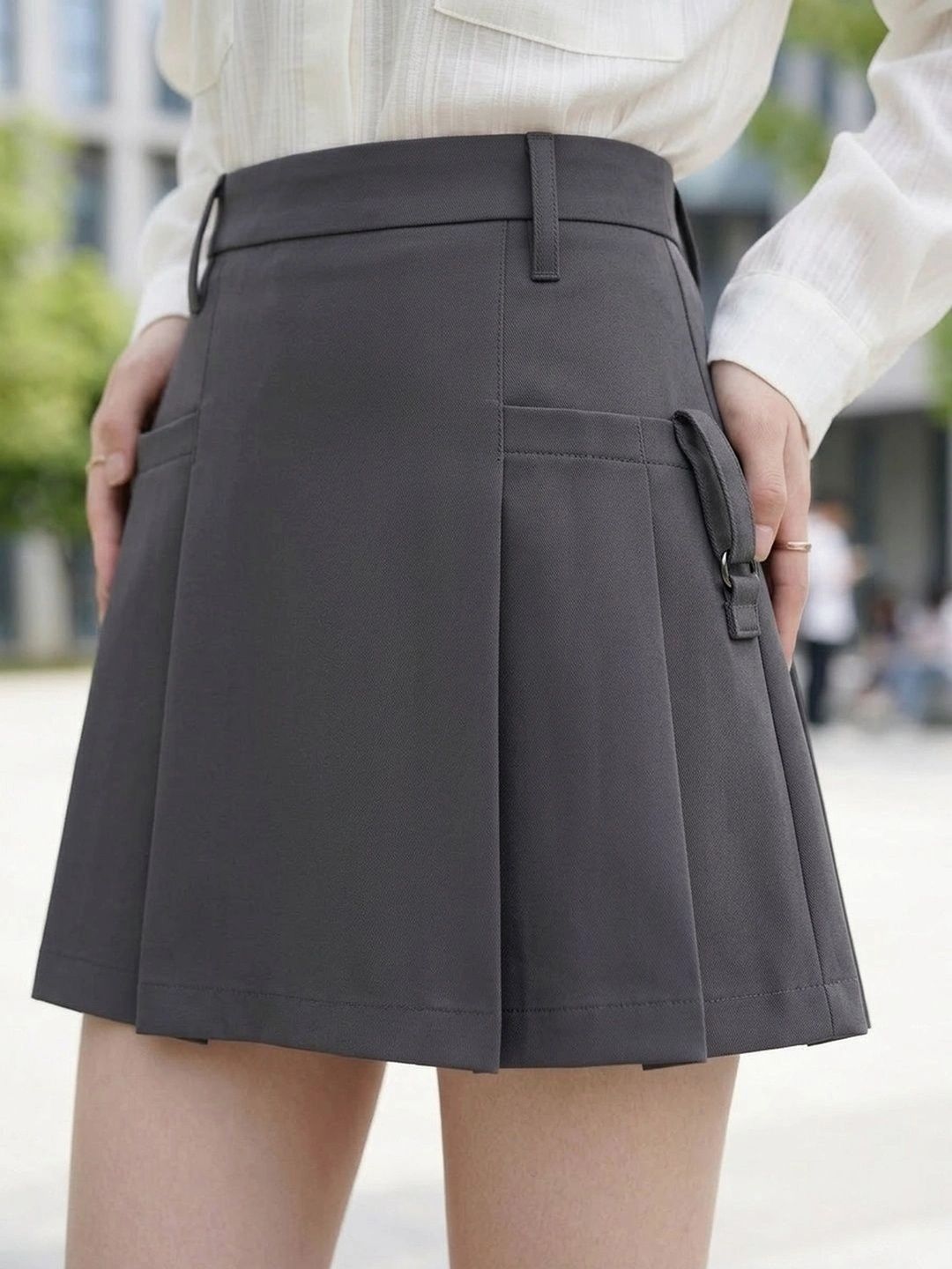 Suo Women Mini Flared Skirt-image-40