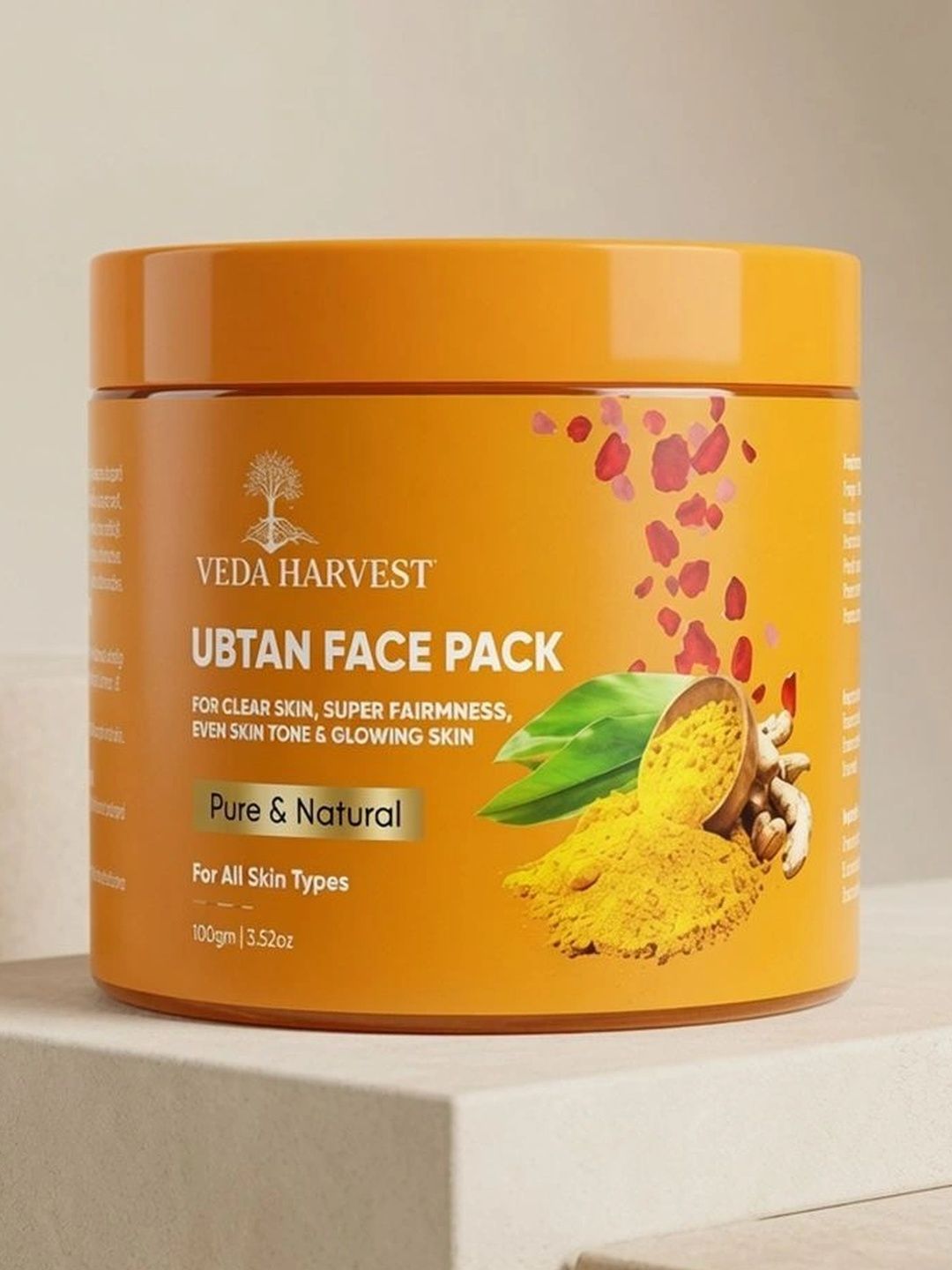 Veda Harvest Ubtan Glow Face Pack For Glowing Skin- 100 g-image-12