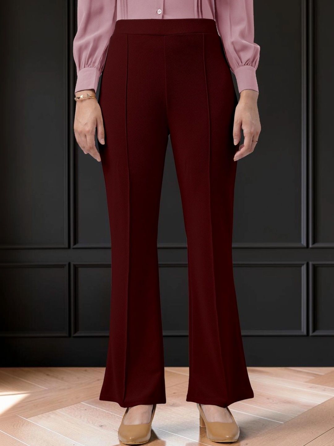 CORSICA Women Relaxed Straight Leg High-Rise Trousers-picture-41