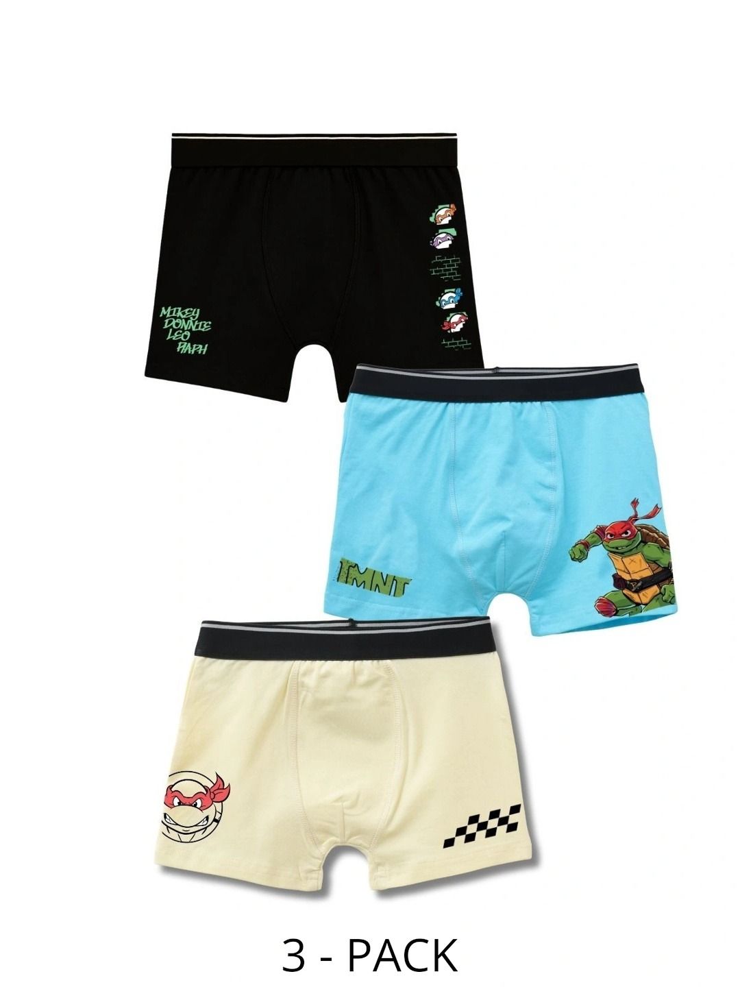 Button Bear Boys Pack of 3 Cotton Blend Printed Trunks-picture-22