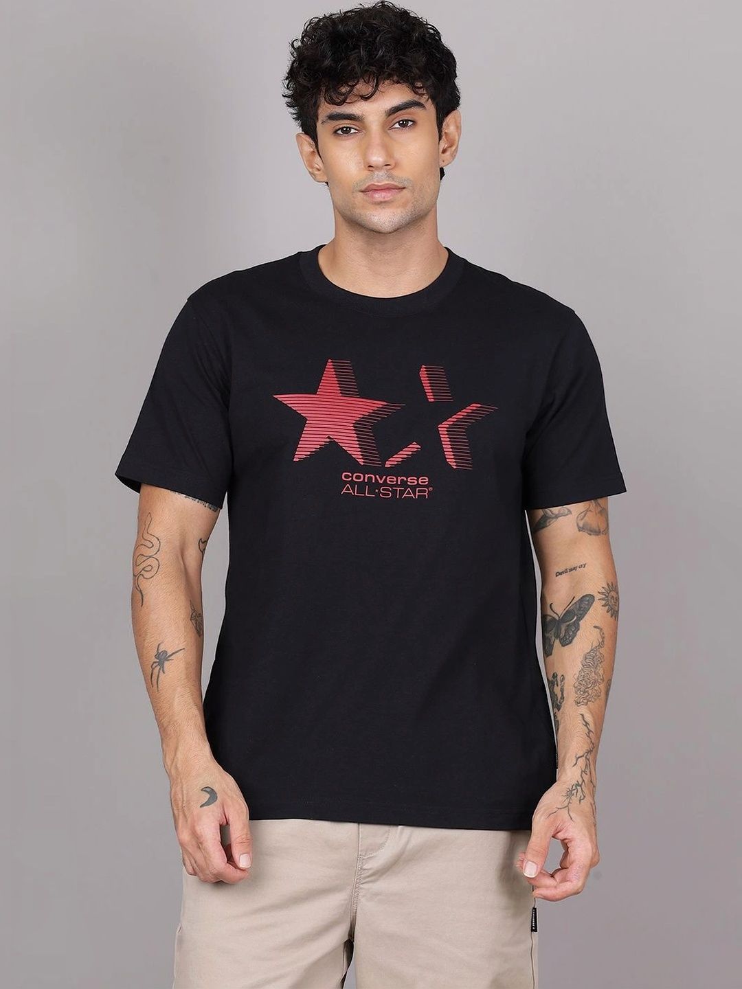 Converse Unisex Brand Logo Printed T-shirt-picture-38