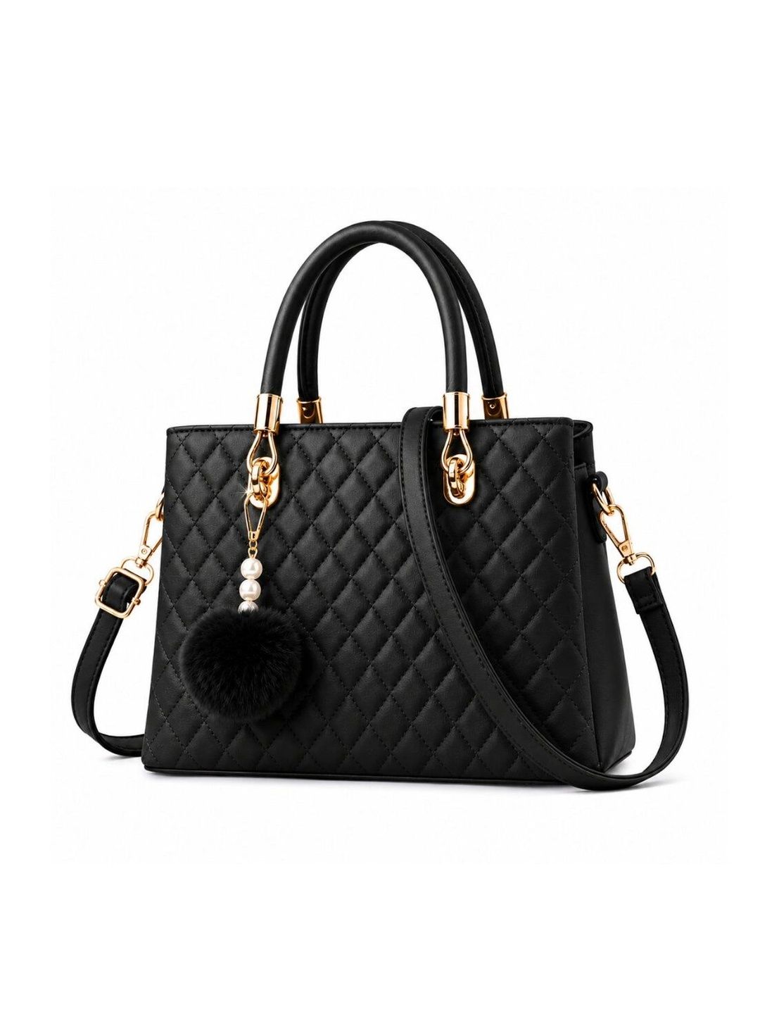 TURBOMAX PU Structured Handheld Bag with Quilted-image-40