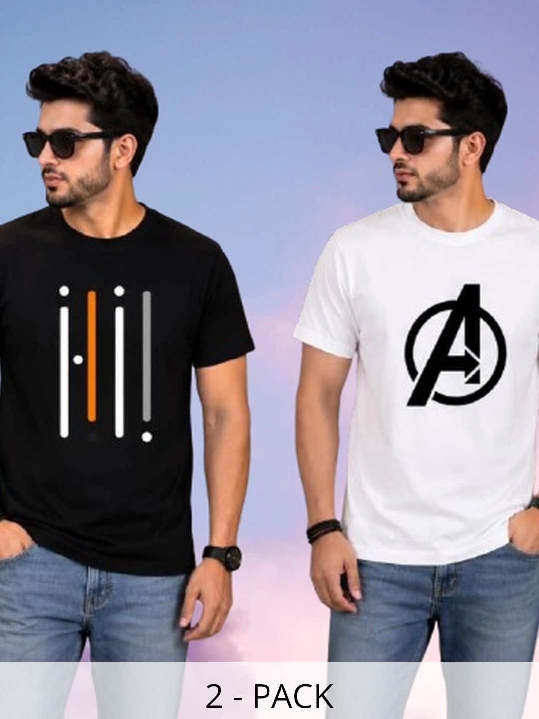 WIKE DENIMS Men 2 Avengers Printed T-shirt-picture-38
