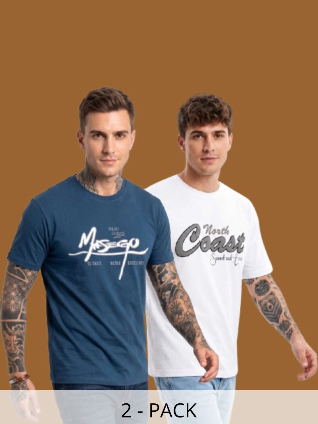 Moda Rapido Men Typography 2 Printed Pockets T-shirt-picture-30