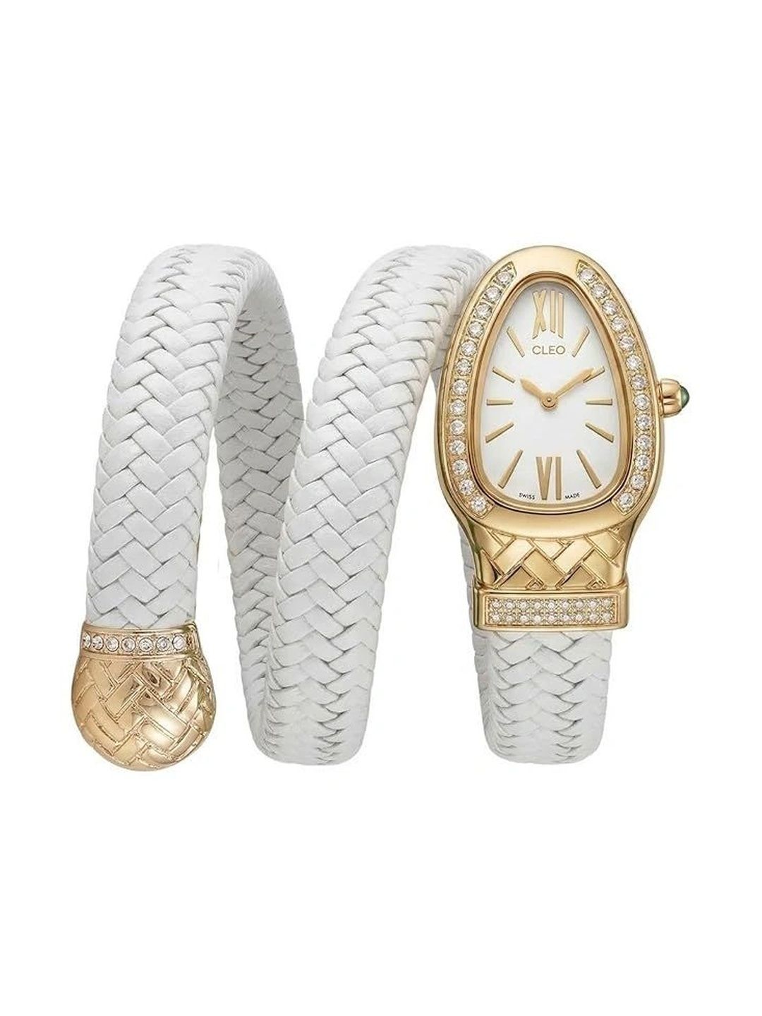 CLEO BE BOLD BE YOU Women Dial & Stainless Steel Wrap Around Straps Analogue Date Aperture Watch CBBBY178-image-45