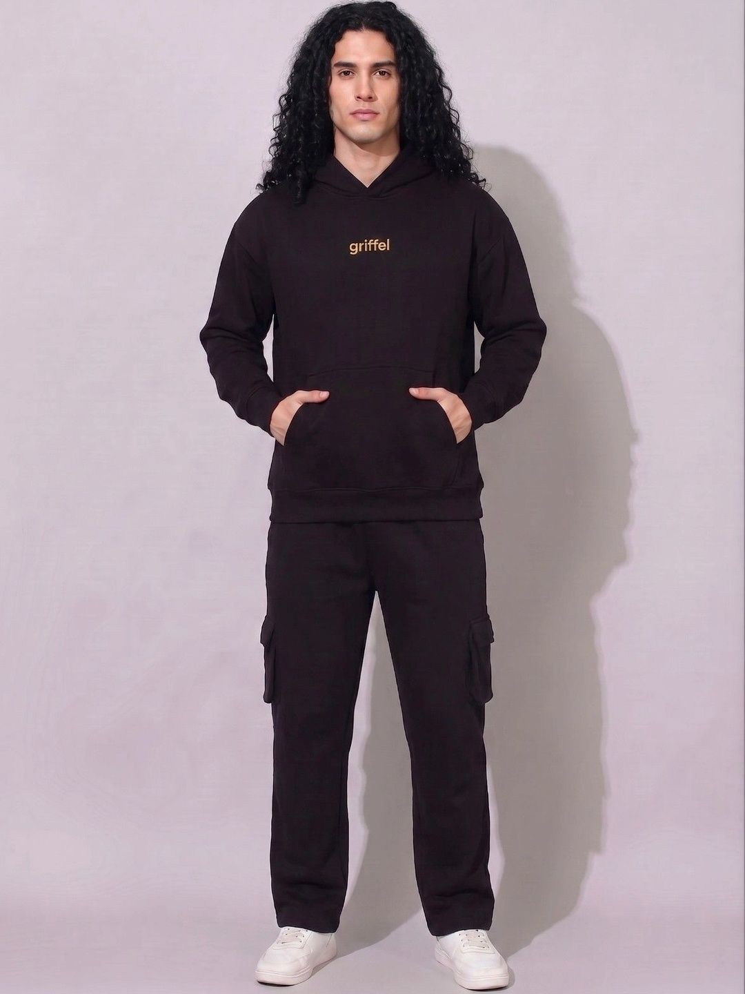 GRIFFEL Men Printed Hooded Sweatshirt-picture-43