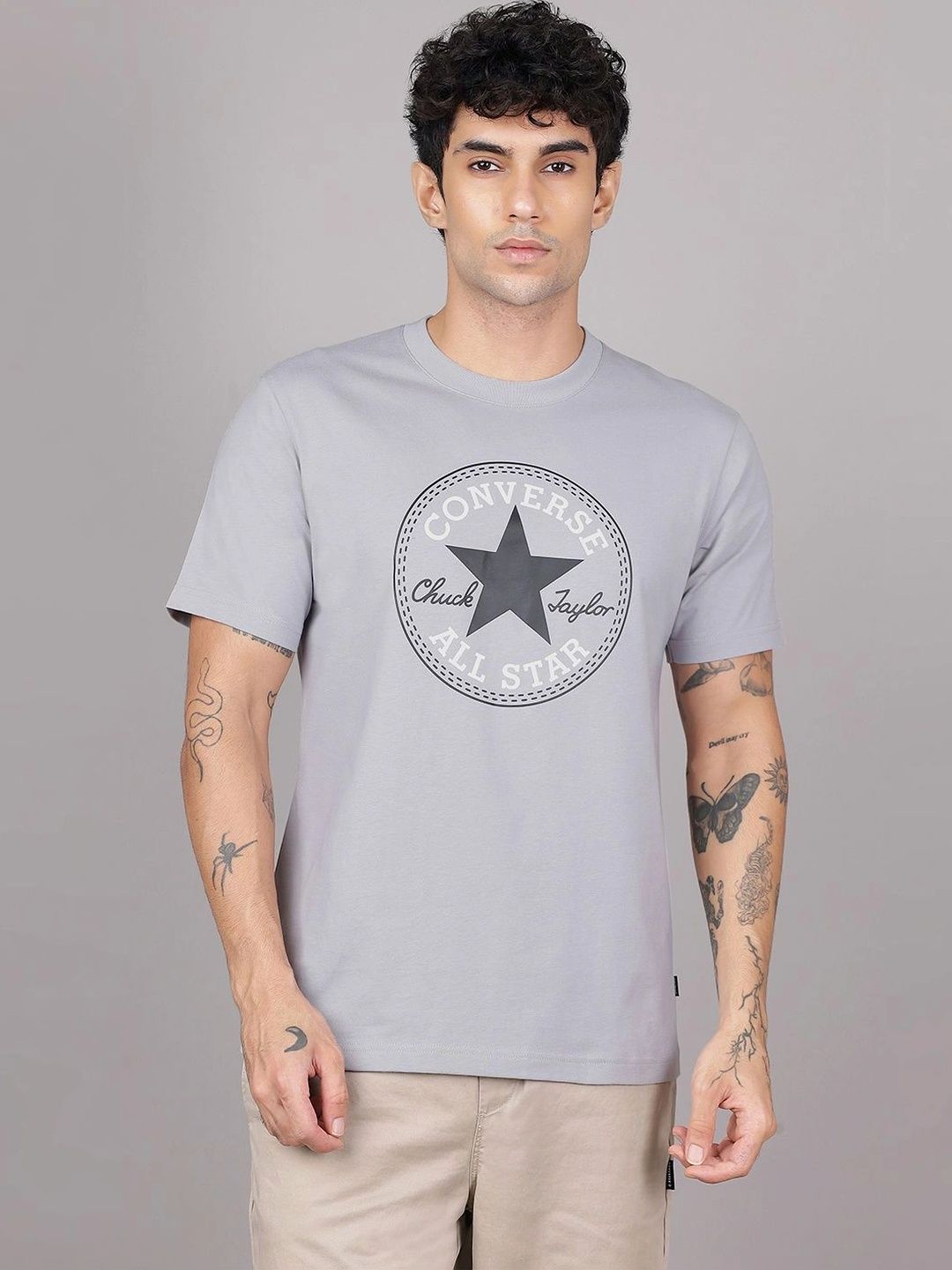 Converse Unisex Brand Logo Printed T-shirt-picture-21