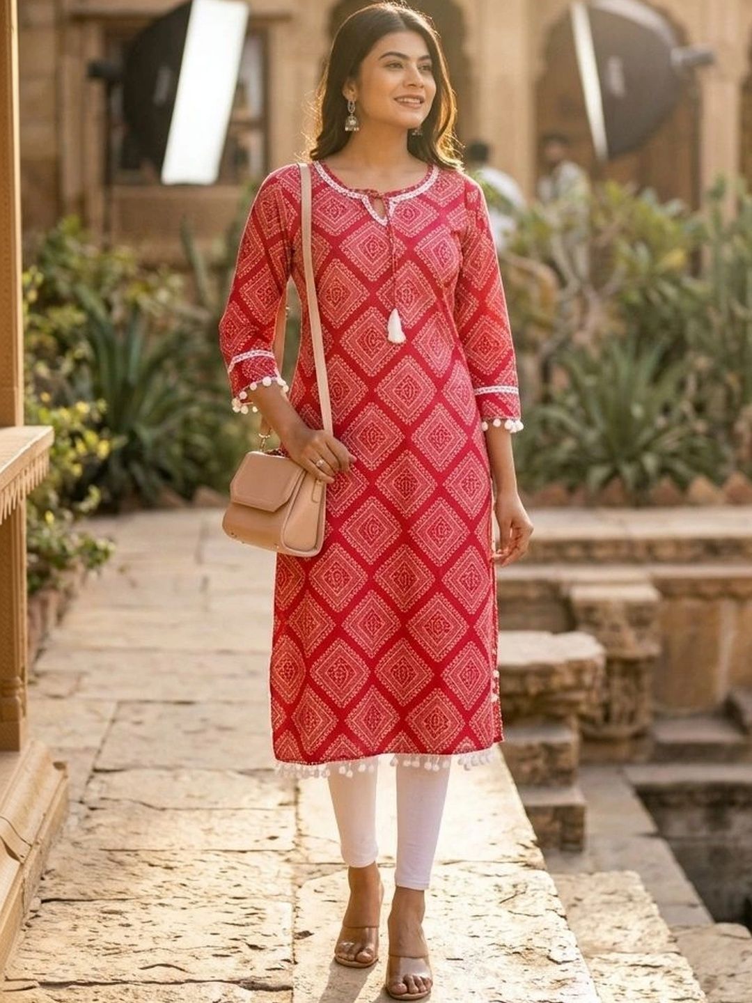 radhika creation Ethnic Motifs Printed Pure Cotton Kurti-picture-40