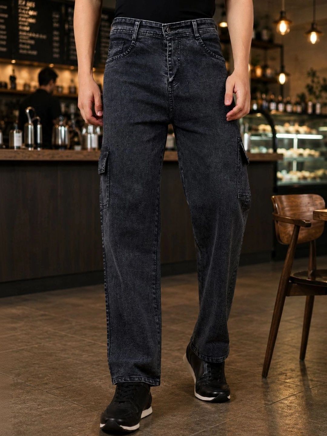 HERE&NOW Men Classic Cargos Trousers-picture-21