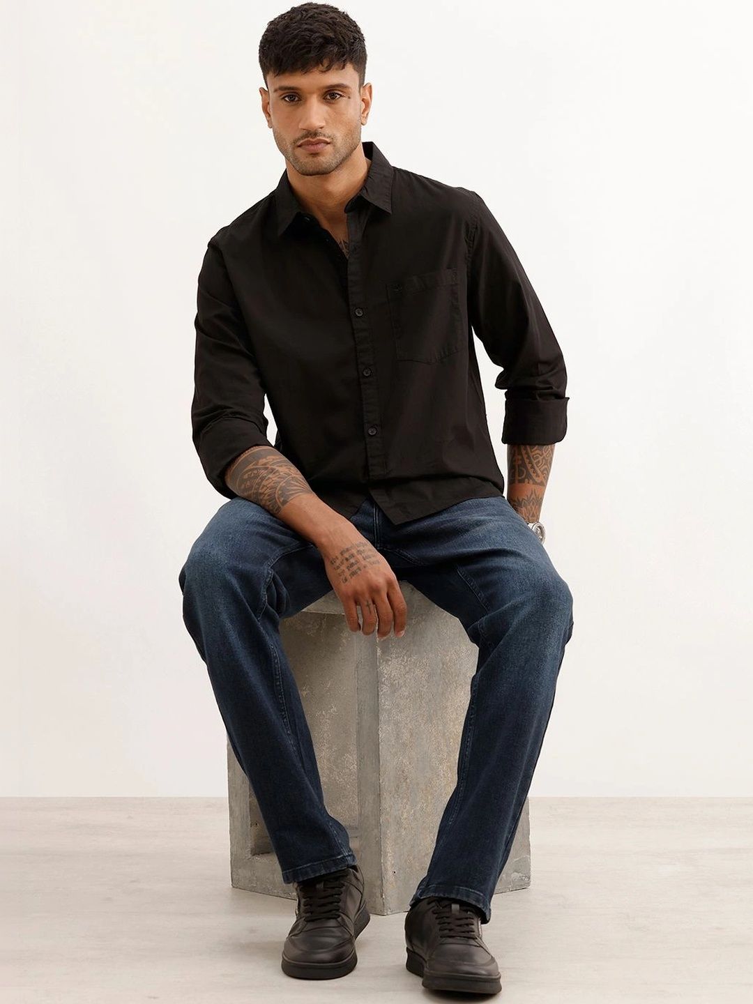 WROGN Men Slim Fit Casual Shirt-picture-17