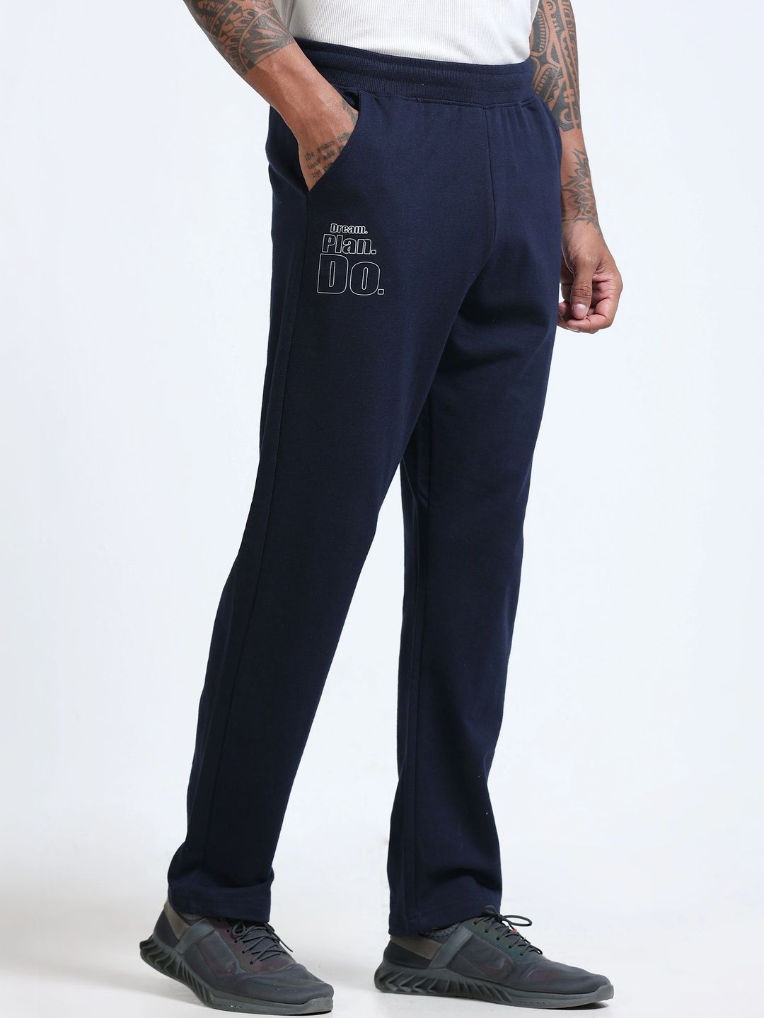 HRX by Hrithik Roshan Men Regular Fit Typography Training Track Pants-picture-38