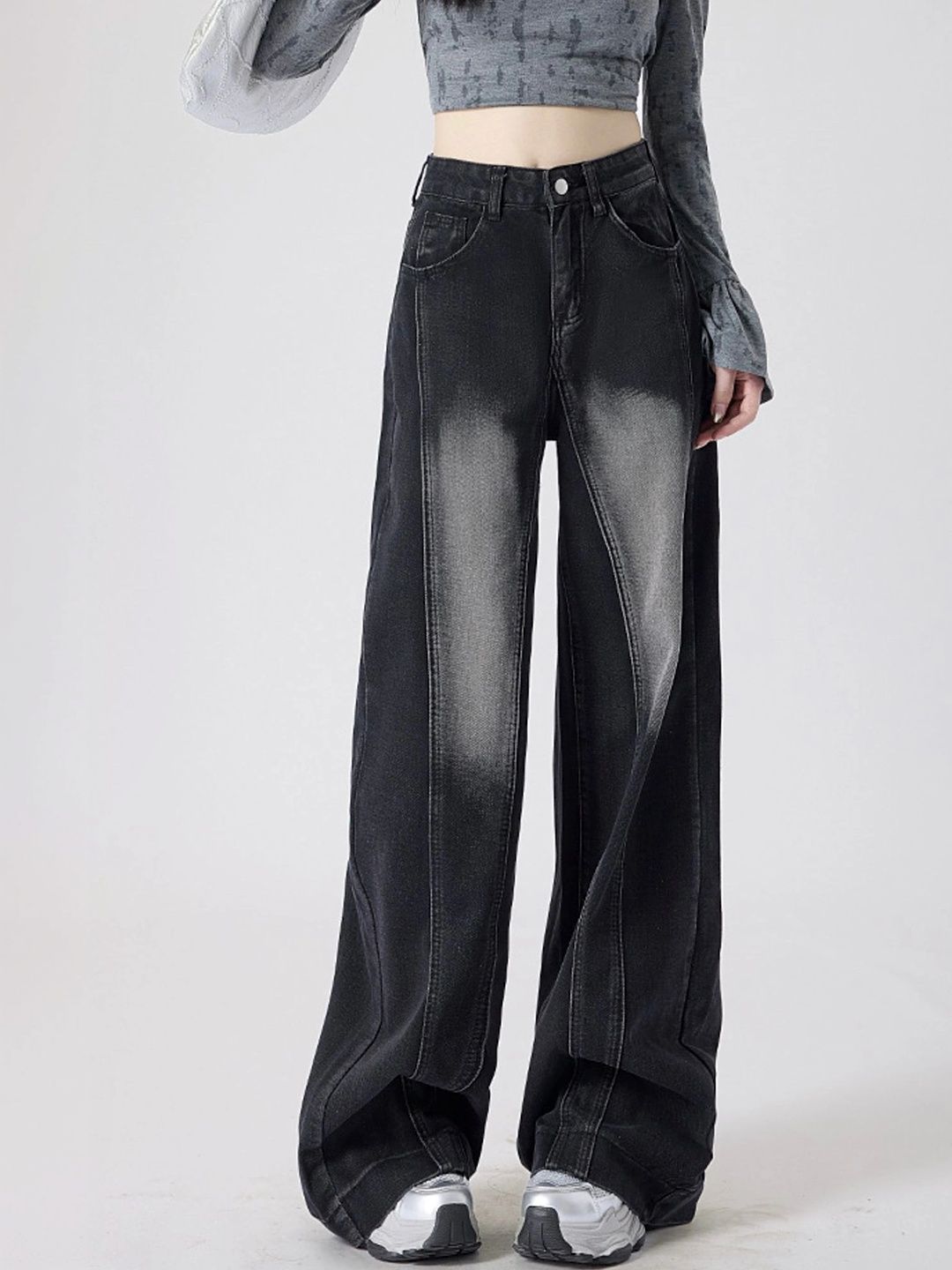 LULU & SKY Women Wide Leg High-Rise Jeans-picture-32