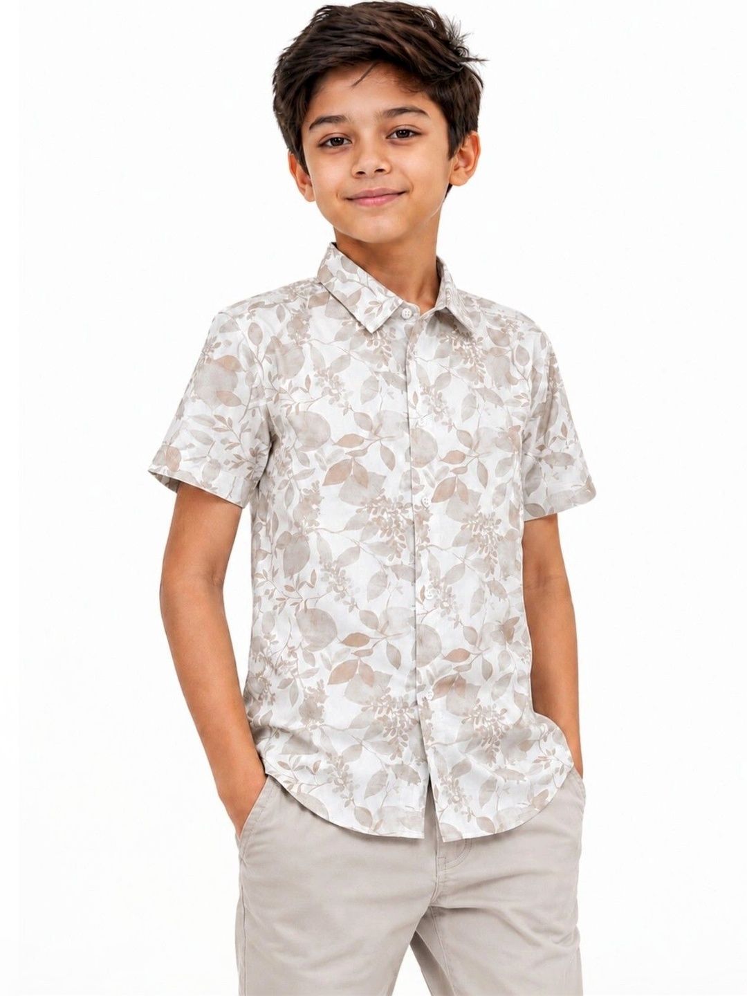 ZAKAR STYLE Boys Comfort Floral Printed Casual Shirt-image-46