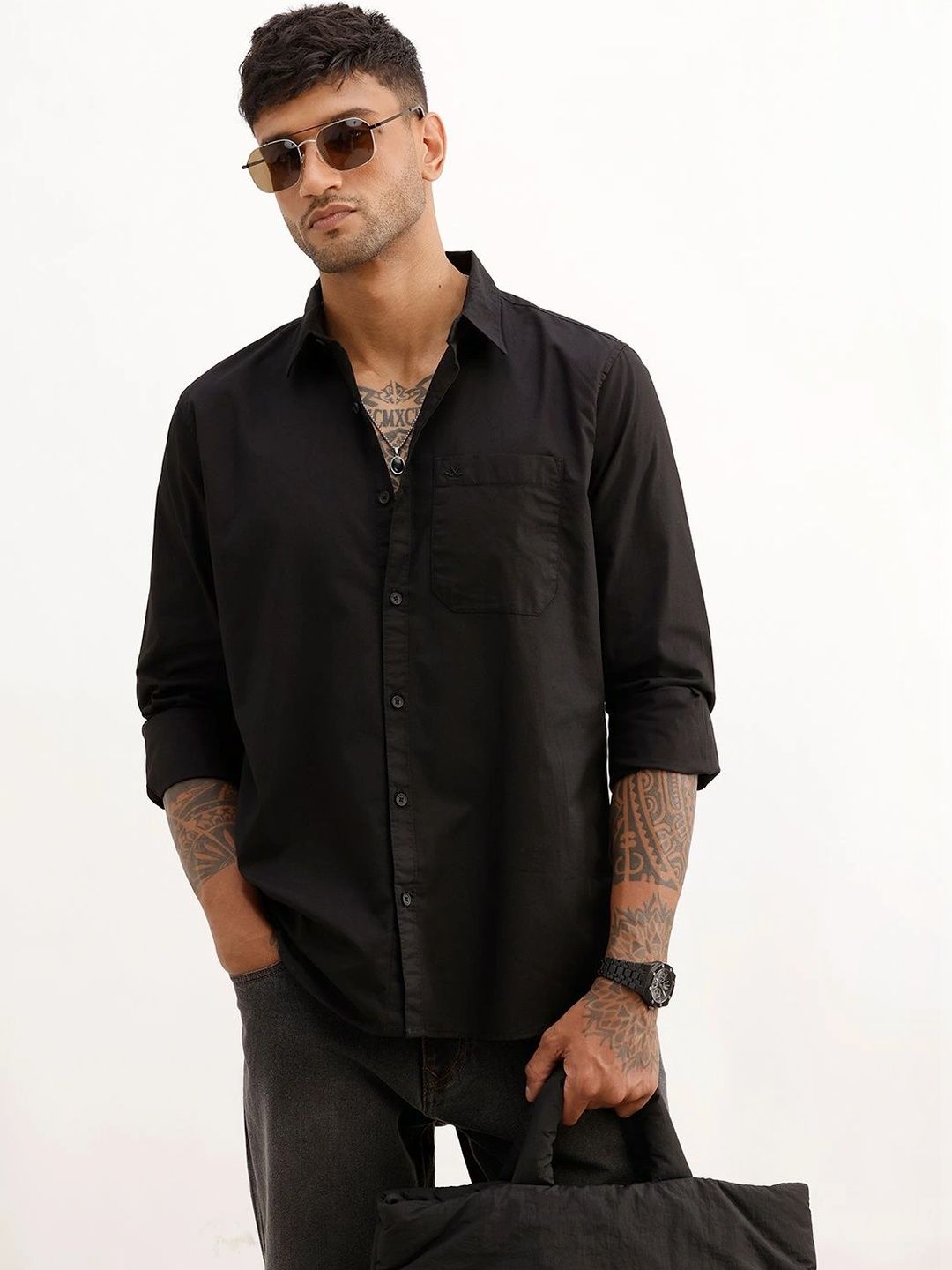 WROGN Men Slim Fit Casual Shirt-picture-18