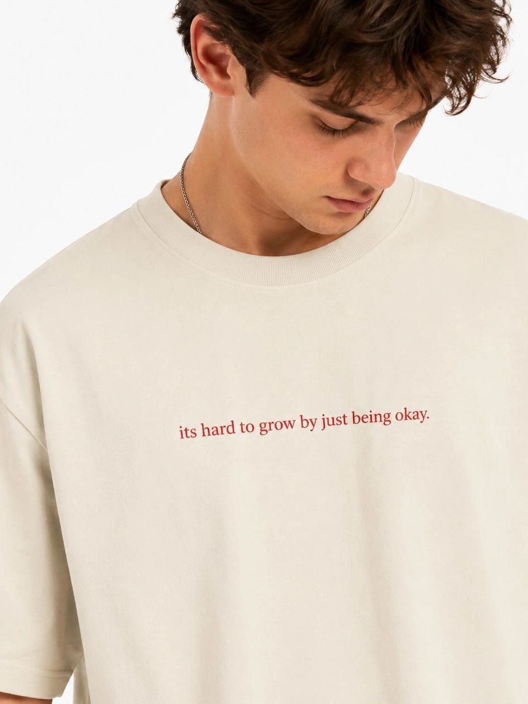 THE S LIVING Men Typography Printed Pure Cotton T-shirt-picture-13