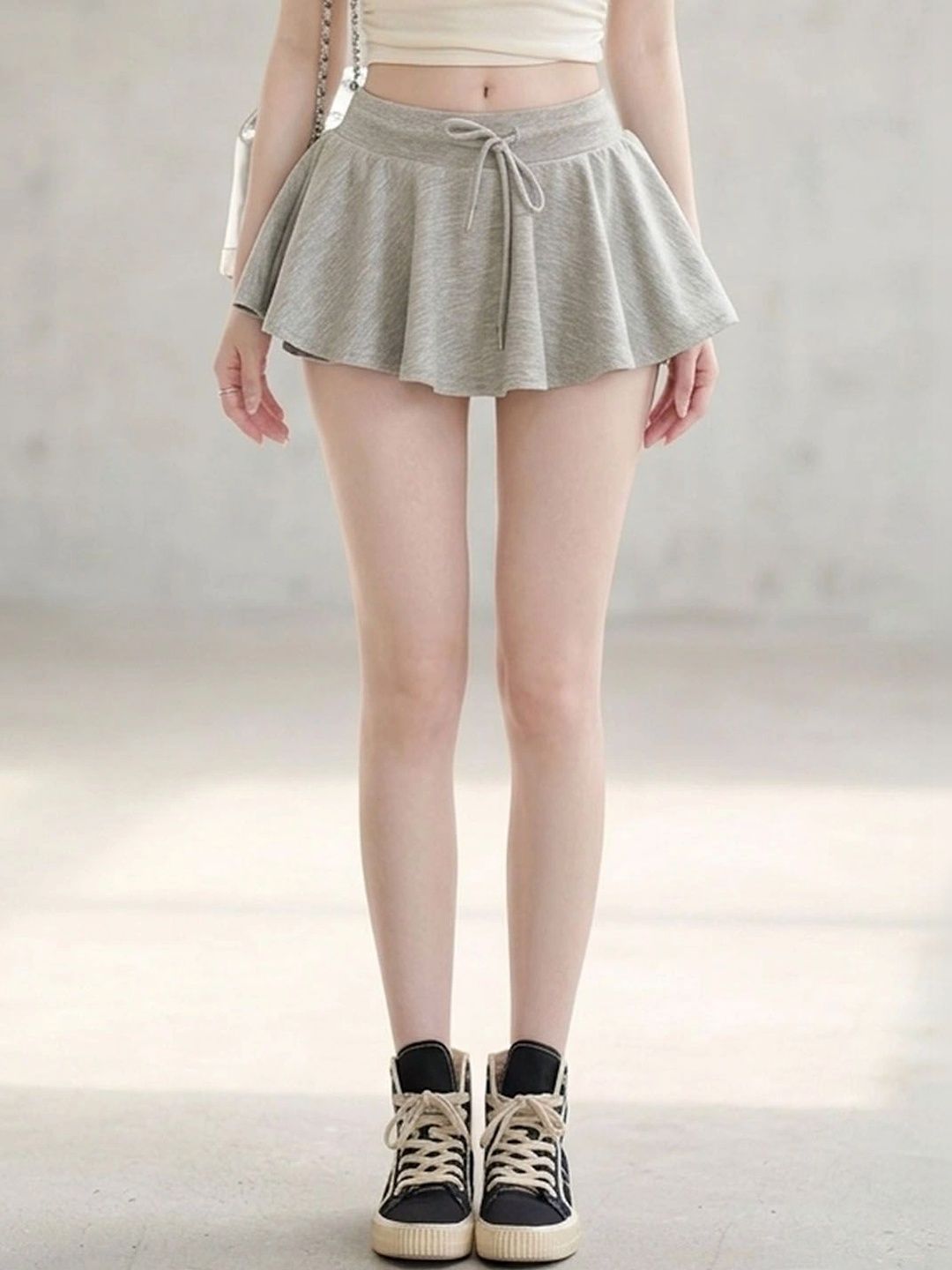 Suo Women Mini Flared Skirt-picture-53