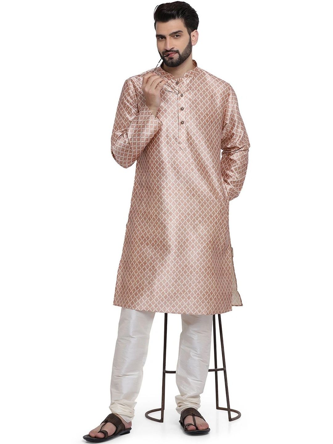 Jagdish Garments Men Regular Kurta with Pyjamas-picture-56