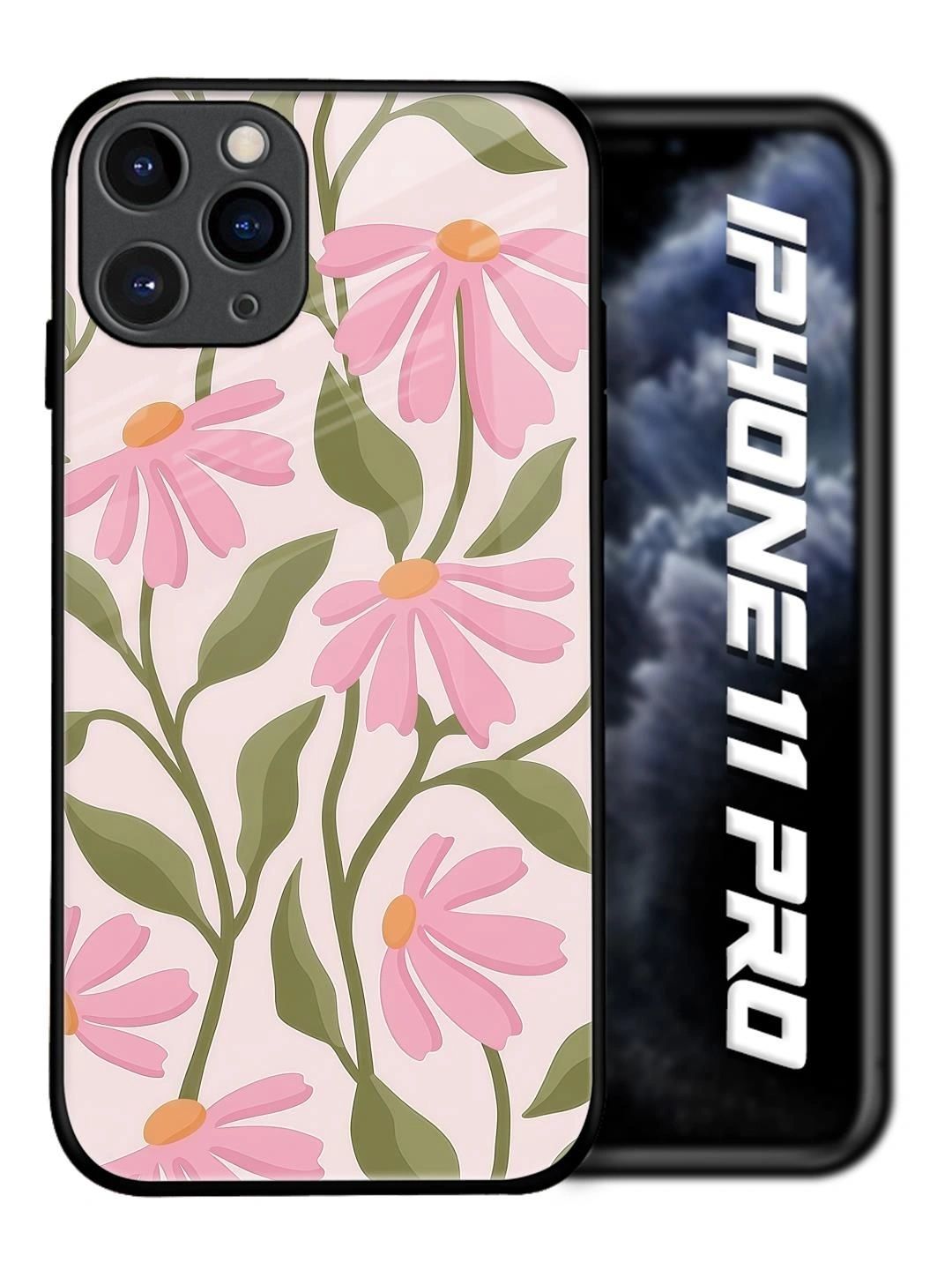 QRIOH Floral Printed iPhone 11 Pro Back Case Mobile Accessories-picture-27