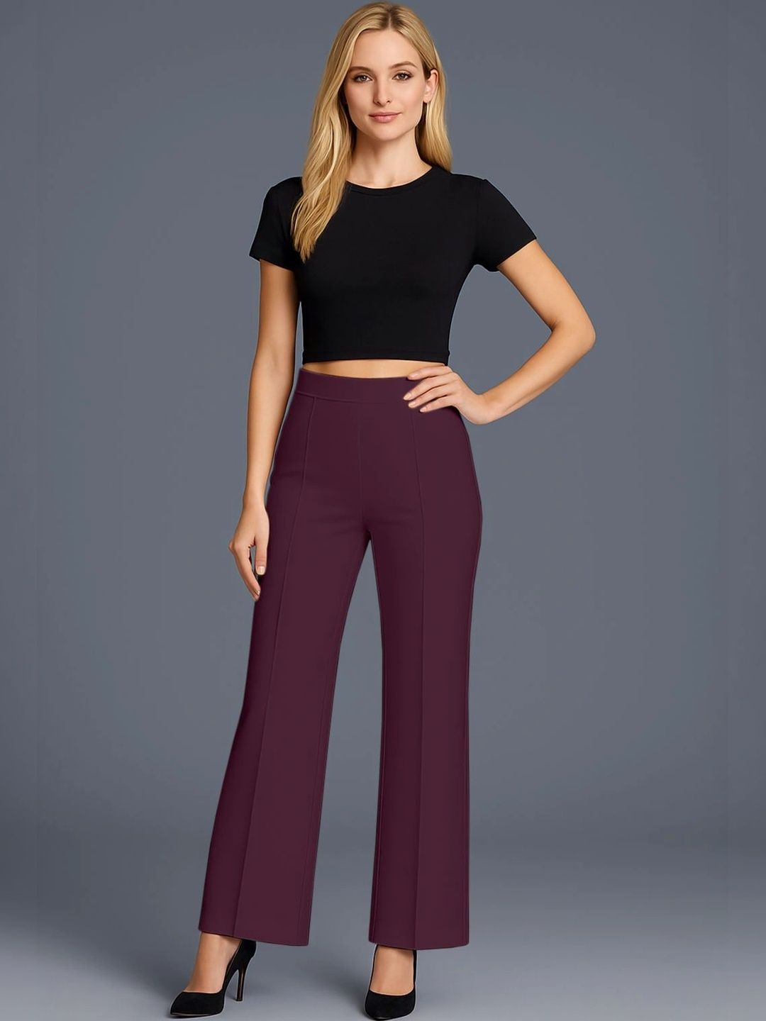 SZN Women Relaxed Easy Wash Trousers-picture-24