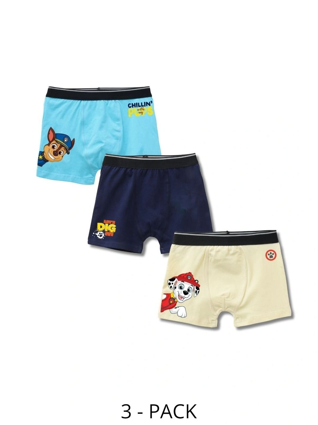 Button Bear Boys Pack of 3 Cotton Blend Printed Trunks-picture-18